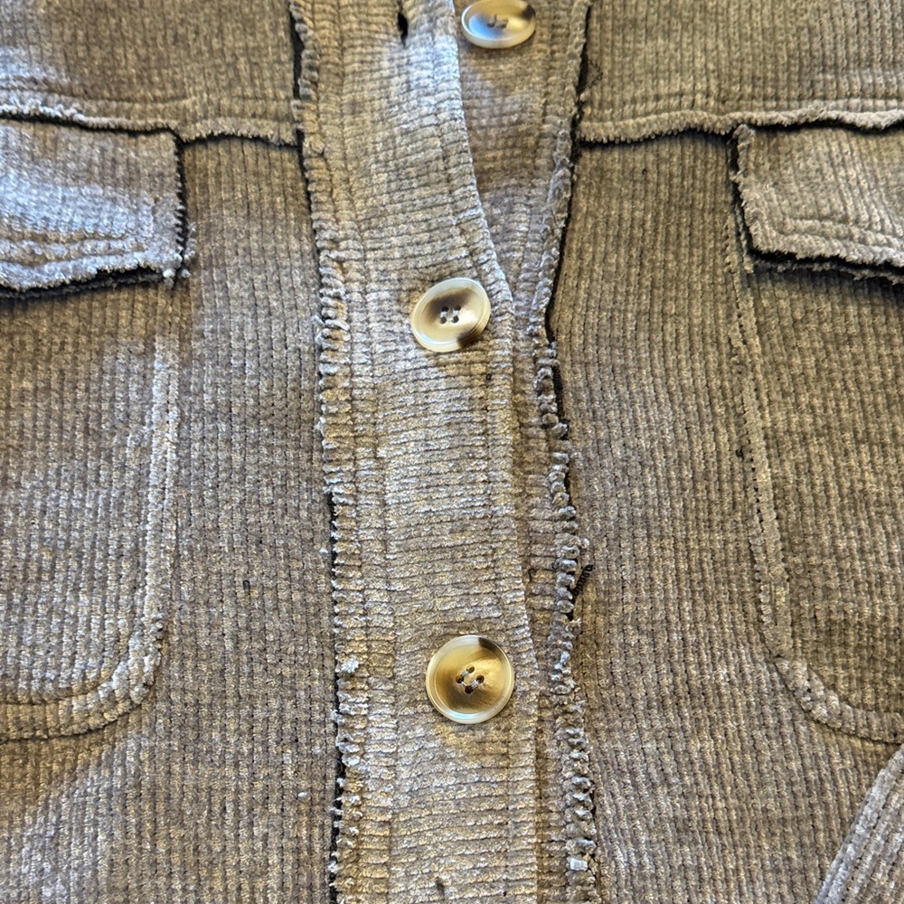 White Birch Charcoal Corduroy Jacket worn once - Picture 3 of 9